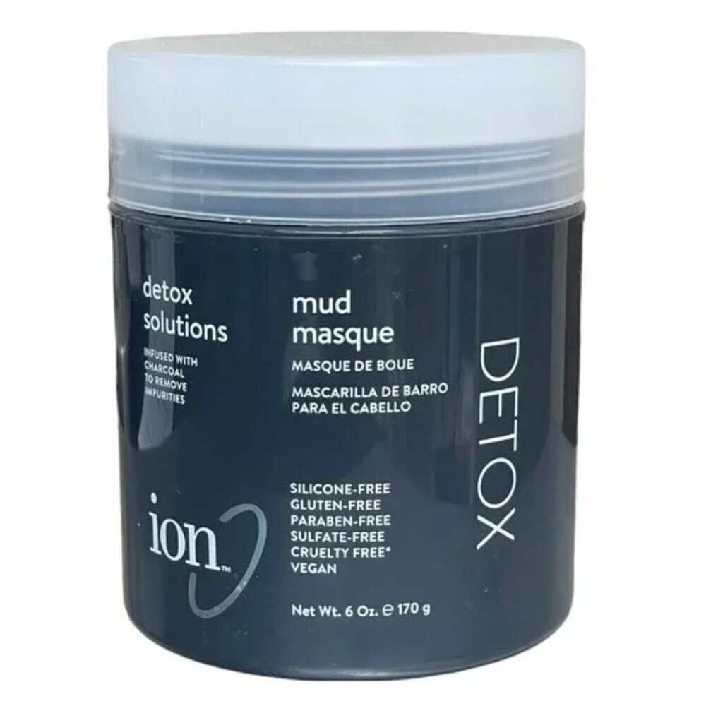 Ion Detox Solutions Mud Masque 6 oz Hair Sulfate Free NEW Full Size